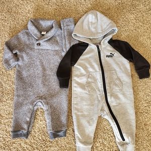 Puma and Old Navy Romper bundle baby boy Size 3-6 months